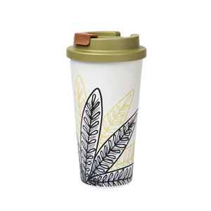 Eco Friendly Nature Material Reusable 100% Plant PLA Tea Coffee Mug Travel Mug Coffee Cup Take Away Melamine Free
