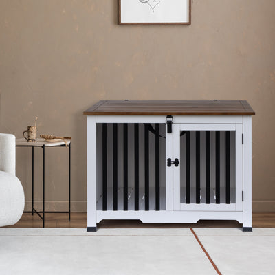 Portable Wooden Pet Dog Crate