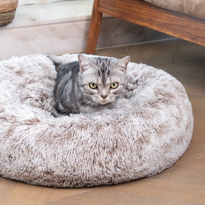 Cute Pet Nest Warm Soft Plush Cat Bed
