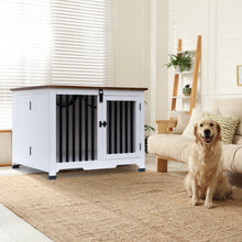 Load image into Gallery viewer, Portable Wooden Pet Dog Crate