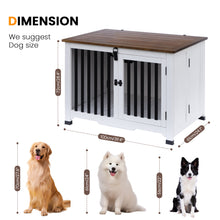Load image into Gallery viewer, Portable Wooden Pet Dog Crate