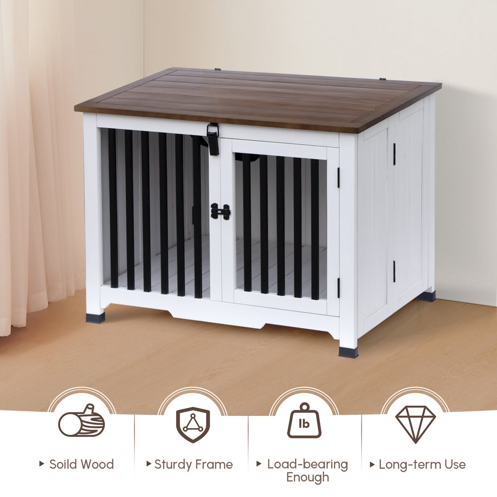 Portable Wooden Pet Dog Crate