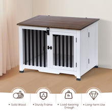Load image into Gallery viewer, Portable Wooden Pet Dog Crate