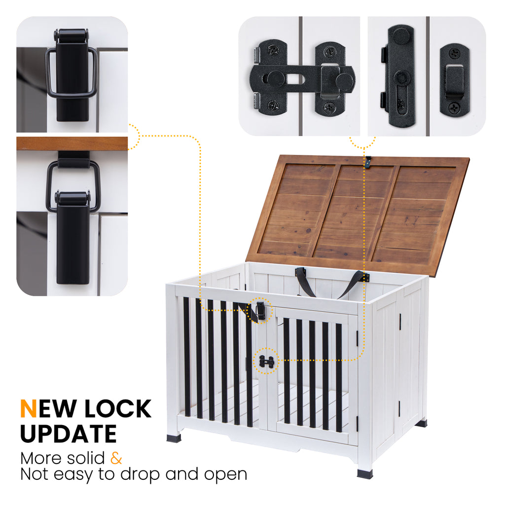 Portable Wooden Pet Dog Crate
