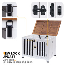 Load image into Gallery viewer, Portable Wooden Pet Dog Crate