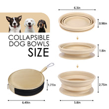 Load image into Gallery viewer, Portable dog bowl food dish outdoor drinking water pet for outdoor outings silicone folding bowl