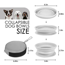 Load image into Gallery viewer, Portable dog bowl food dish outdoor drinking water pet for outdoor outings silicone folding bowl