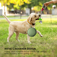 Load image into Gallery viewer, Portable dog bowl food dish outdoor drinking water pet for outdoor outings silicone folding bowl